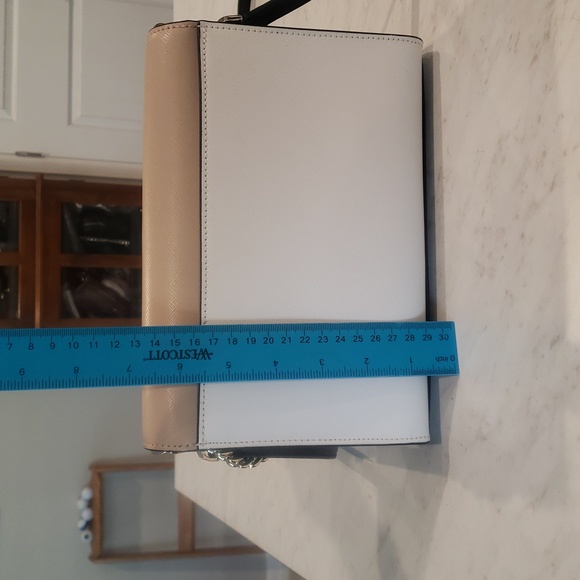 Kate Spade ♠️ Tan/ White/Black Crossbody Bag Size Small - Picture 8 of 11